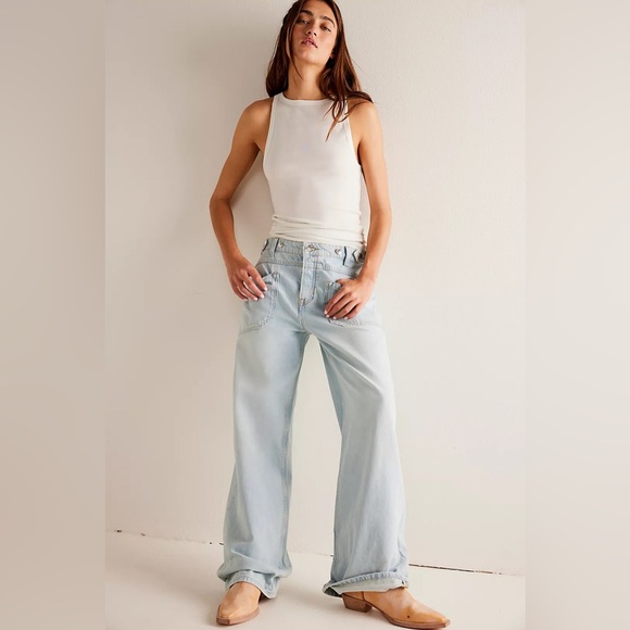 Free People Denim - Free People Palmer Cuffed Jeans